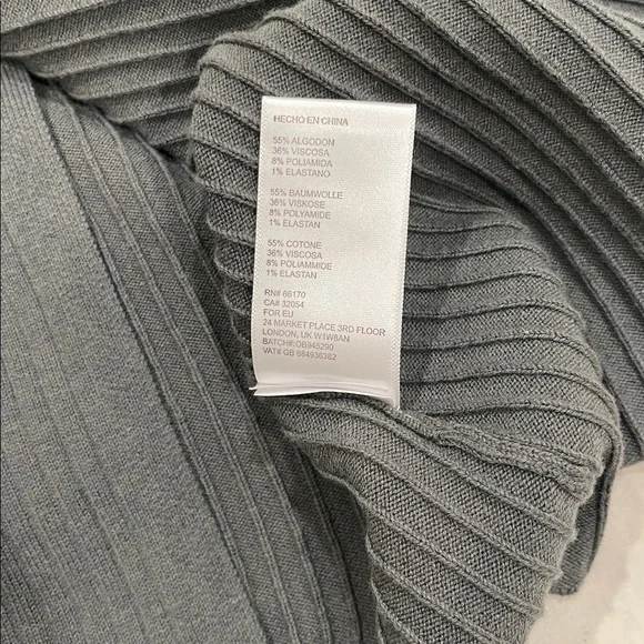 Free People Charcoal Ribbed Knit Mini Skirt - Picture 7 of 8